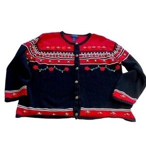 Vintage Willow Ridge Button Front Sweater Cardigan